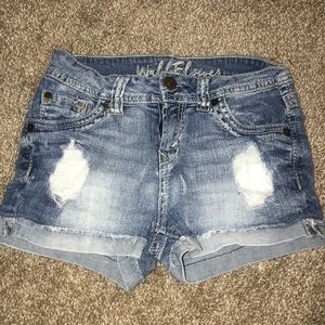 Wall Flower Shorts. Jean style.